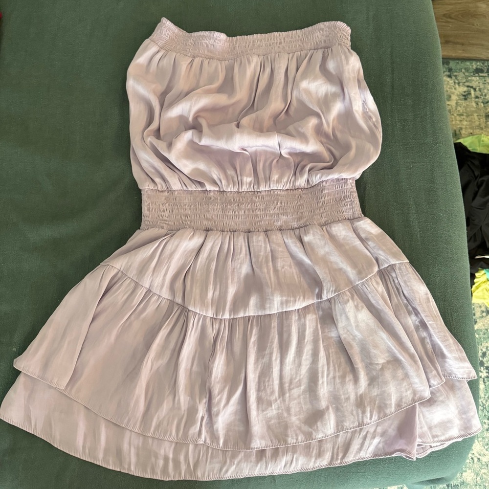 Lilac strapless dress